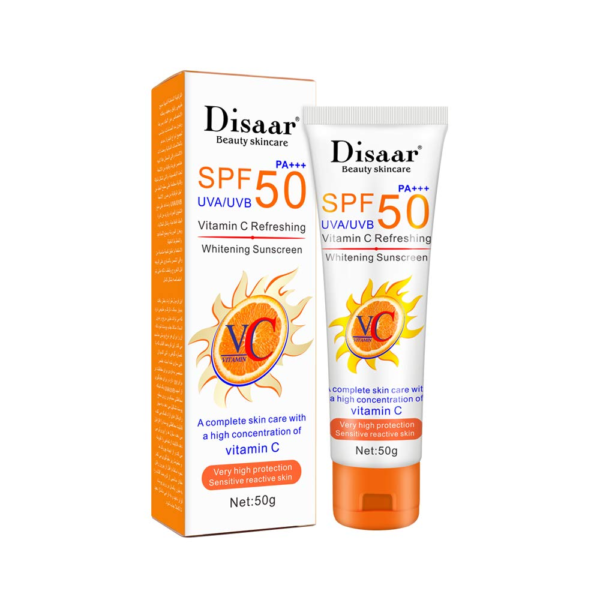 Disaar - Vitamin C Refreshing Whitening Sunscreen Spf 50 Pa+++ 50G