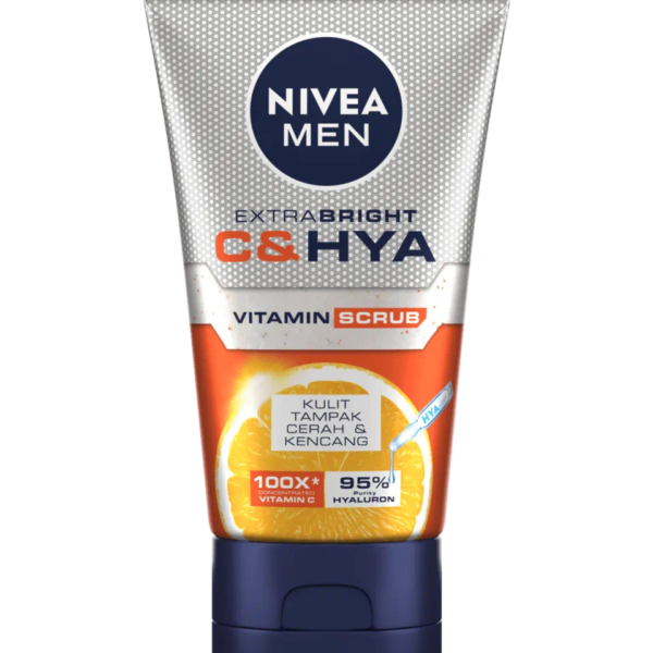 Nivea - Men Foam Extra Bright C& Hya Vitamin Scrub - 100Ml