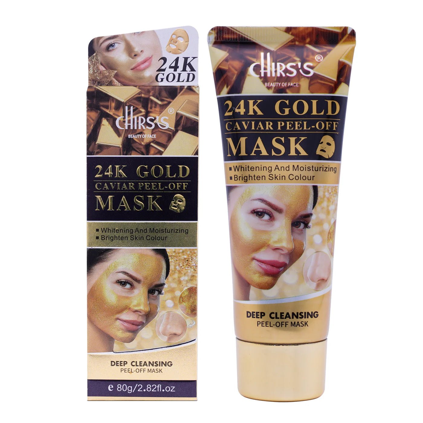 Chirs_s-24KGoldPeelOfMask-80g.jpg Chirs's 24K Gold Peel Off Mask 80g - Image 1