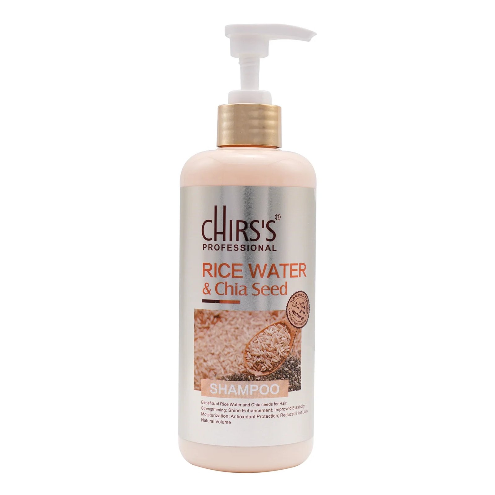 Chirs_s-RiceWater_ChiaseedShampoo-400ml.jpg Chirs's Rice Water & Chiaseed Shampoo 400ml - Image 1