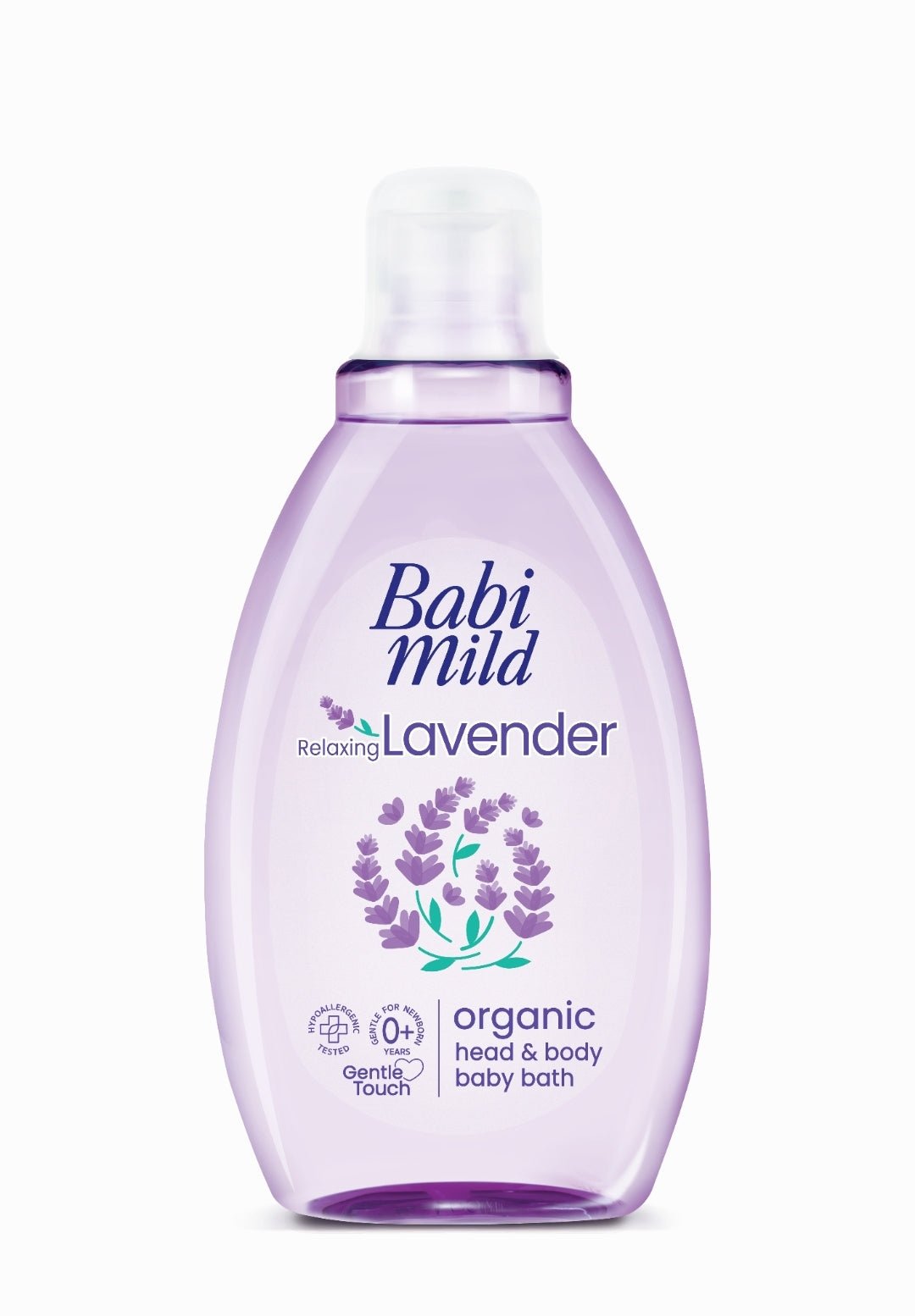 H_B_Lavender_180ml_1.jpg Babi Mild - Head & Body Bath Relaxing Lavender Organic - Image 1