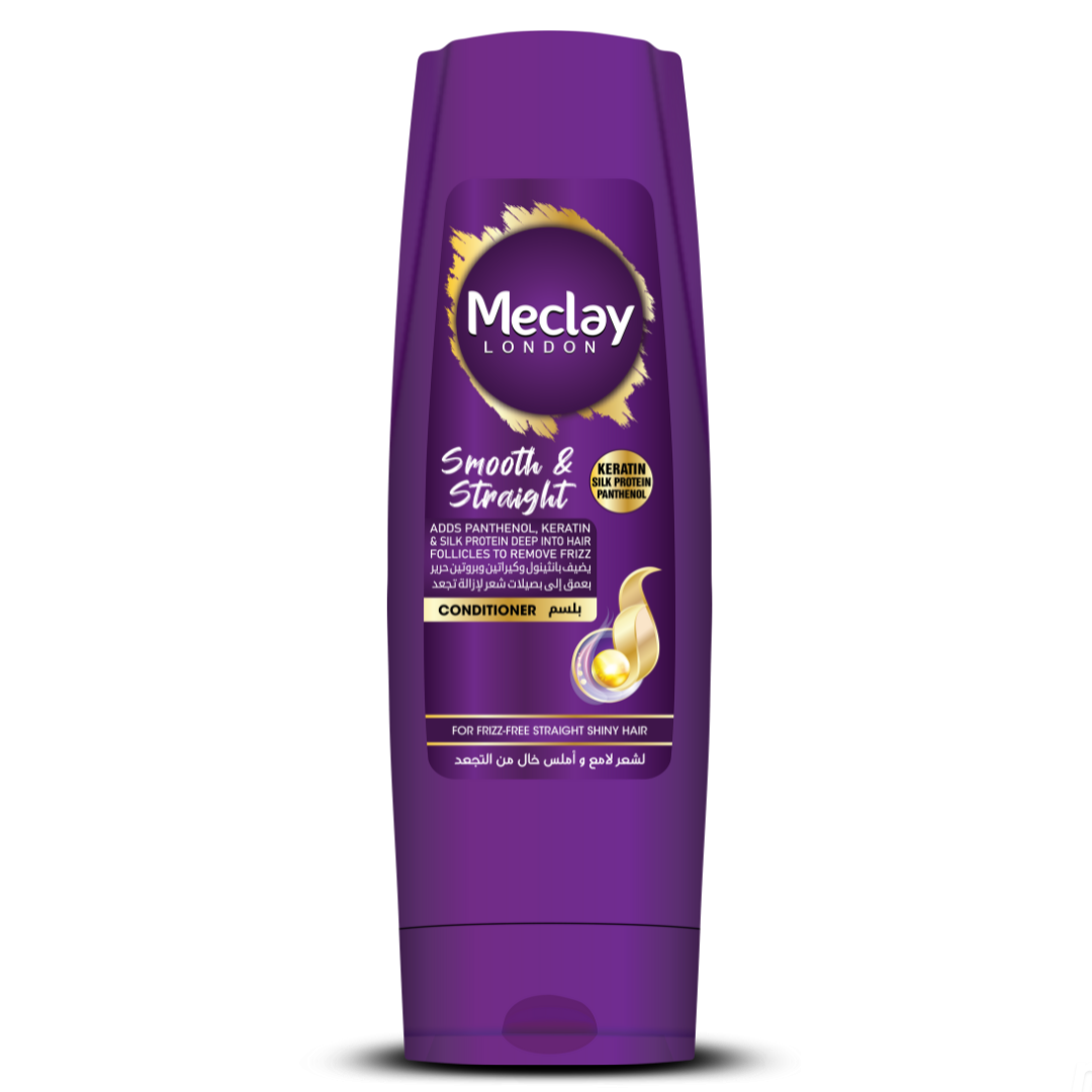 MeclayLondonSmoothandStraightConditioner350ml_Front.png Meclay London - Smooth & Straight Conditioner - 350ml - Image 1