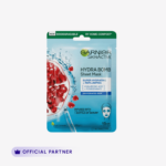 Garnier Skin Active Hydra Bomb Pomegranate Tissue Face Mask, Hydrating And Replenishing 28G