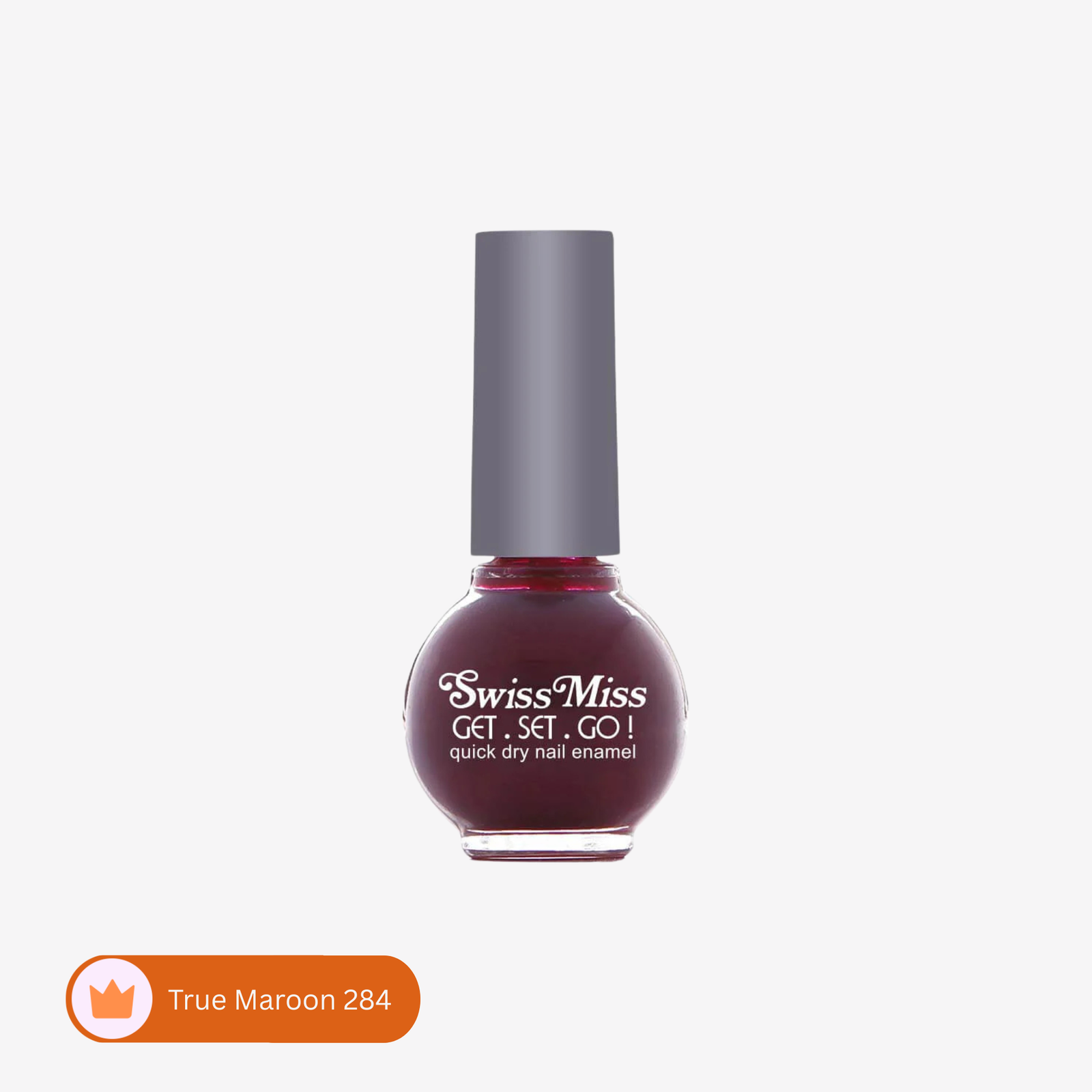TG-012557.png Swiss Miss - Get Set Go Nail Polish 284 - True Maroon - Image 1