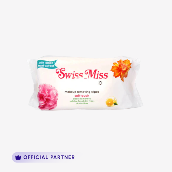 Swiss Miss - Makeup Remover Wipes With Lemon Mint Extract 60 Pcs