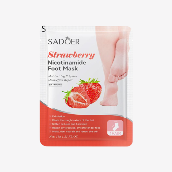 Sadoer - 5 in 1 Strawberry Nicotinamide Foot Mask 35g