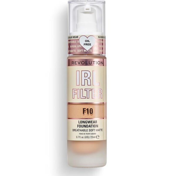 Makeup Revolution IRL Filter Longwear Foundation F10