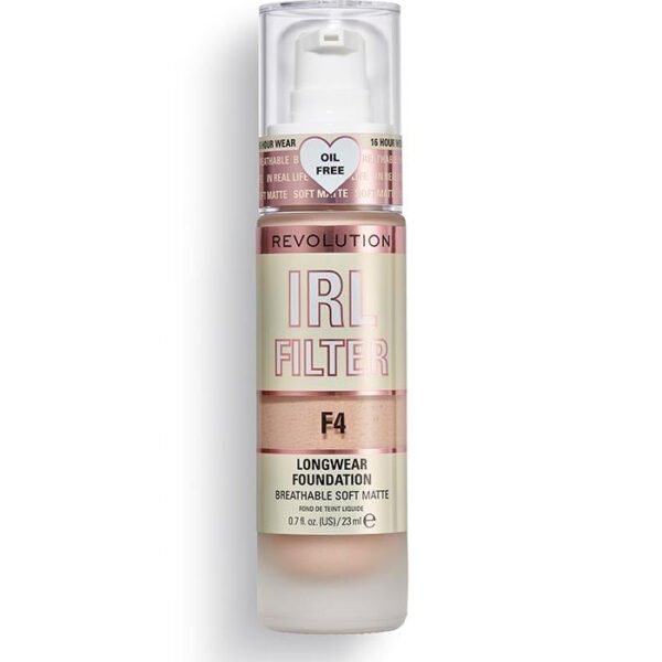 Makeup Revolution IRL Filter Longwear Foundation F4