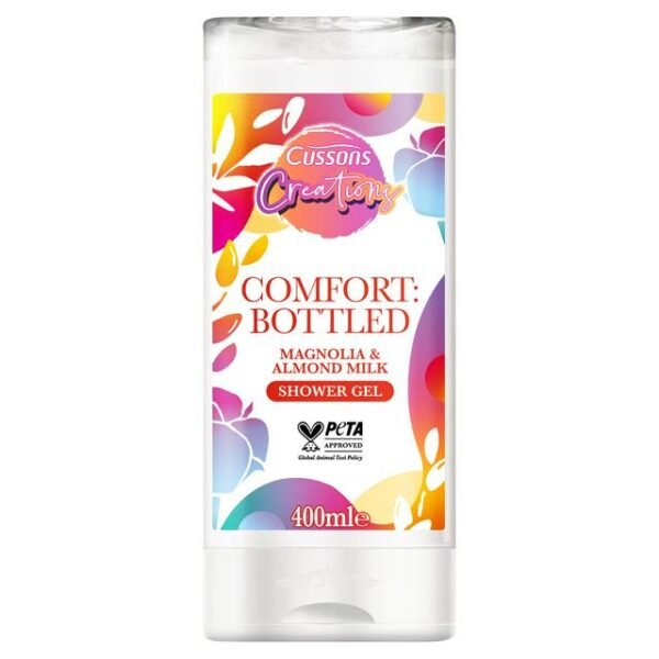 Cussons - Creations Comfort Bottled Magnolia & Almond Milk Shower Gel 400Ml